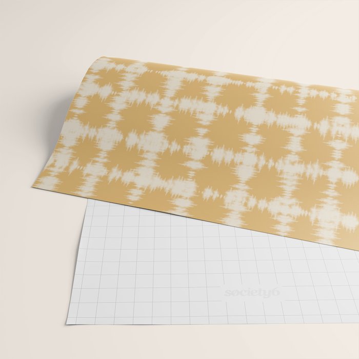 Tie dye checked in yellow Wrapping Paper Gallery Image 2
