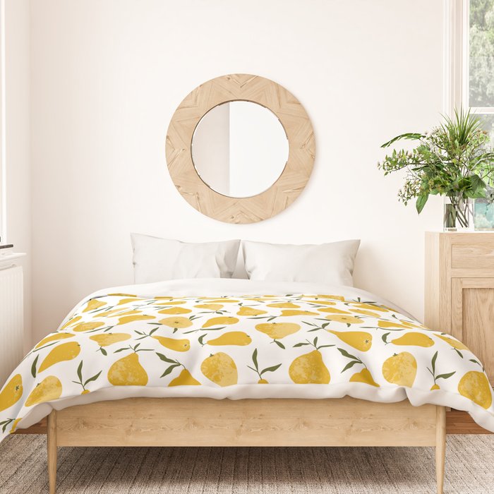 Yellow pear Duvet Cover Gallery Image 3