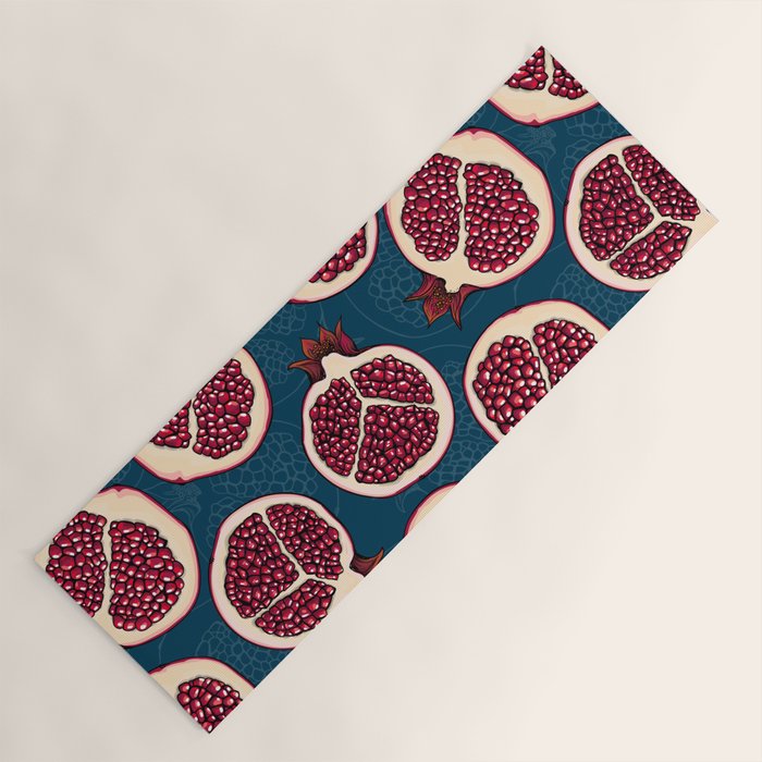 Pomegranate slices  Yoga Mat Gallery Image 1