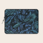 Blue Midnight Jungle Tropical Escape Laptop Sleeve Gallery Image 1