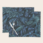 Blue Midnight Jungle Tropical Escape Placemat Gallery Image 1