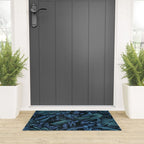 Blue Midnight Jungle Tropical Escape Welcome Mat Gallery Image 3