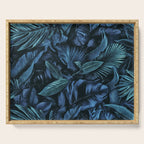Blue Midnight Jungle Tropical Escape Serving Tray Gallery Image 1