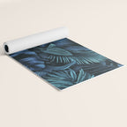 Blue Midnight Jungle Tropical Escape Yoga Mat Gallery Image 2