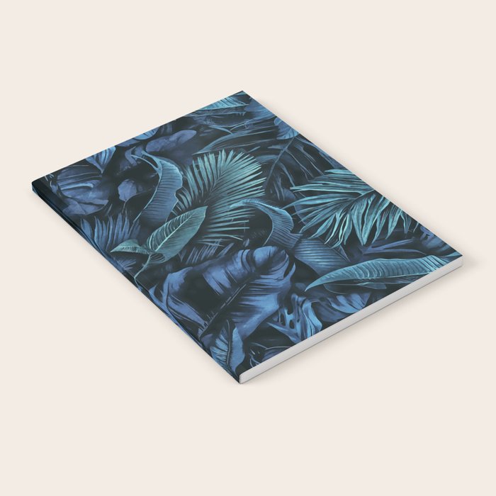Blue Midnight Jungle Tropical Escape Notebook Gallery Image 2