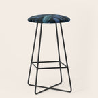 Blue Midnight Jungle Tropical Escape Stool Gallery Image 1