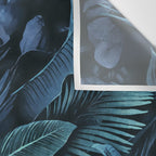 Blue Midnight Jungle Tropical Escape Wall Tapestry Gallery Image 3