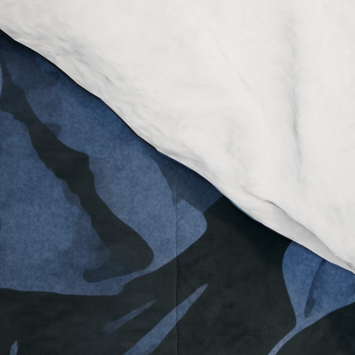 Blue Midnight Jungle Tropical Escape Comforter Gallery Image 4