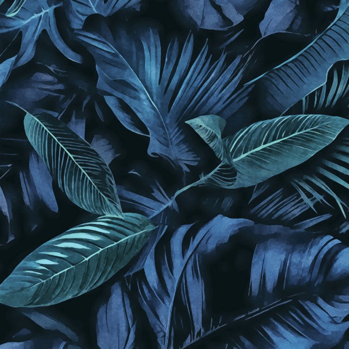 Blue Midnight Jungle Tropical Escape Coffee Mug Gallery Image 2
