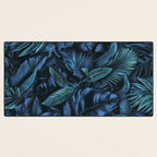 Blue Midnight Jungle Tropical Escape Desk Mat Gallery Image 3