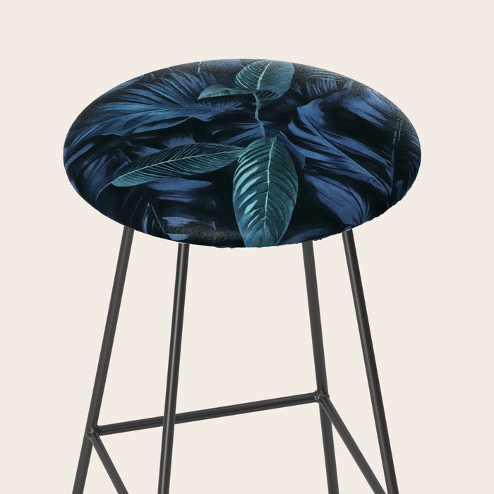 Blue Midnight Jungle Tropical Escape Stool Gallery Image 2