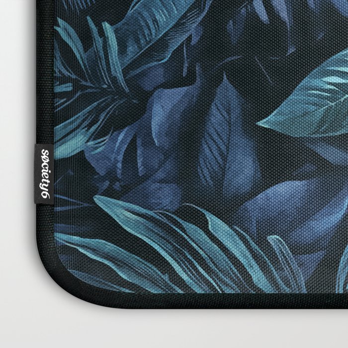 Blue Midnight Jungle Tropical Escape Laptop Sleeve Gallery Image 3