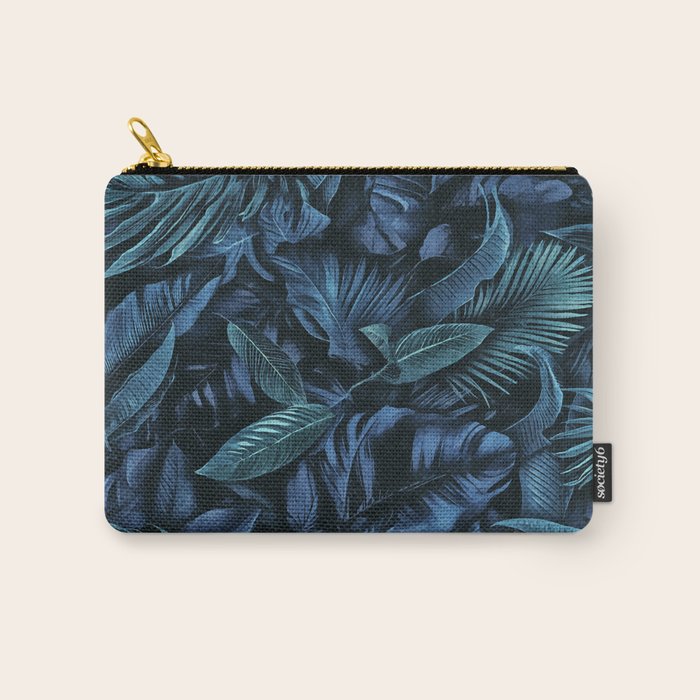 Blue Midnight Jungle Tropical Escape Carry All Pouch Gallery Image 1