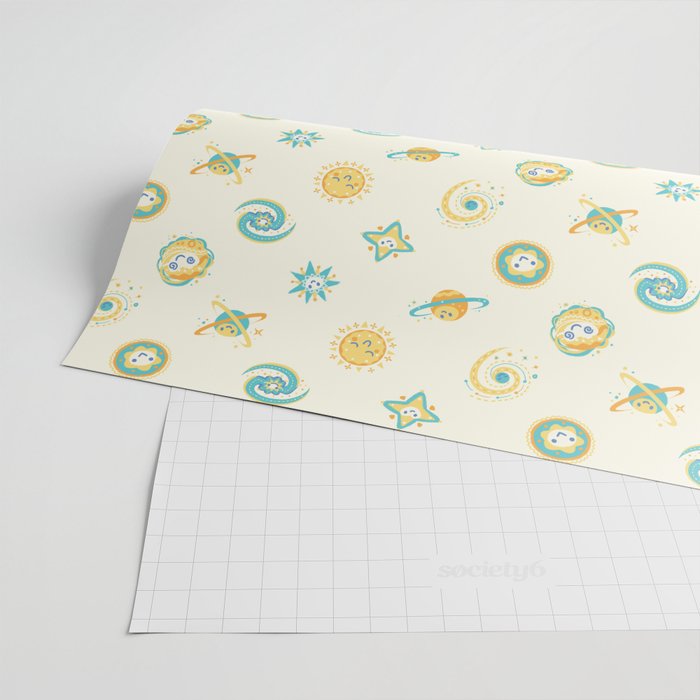 Pastel space pattern Wrapping Paper Gallery Image 2