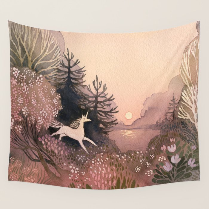 Blooming Forest Wall Tapestry