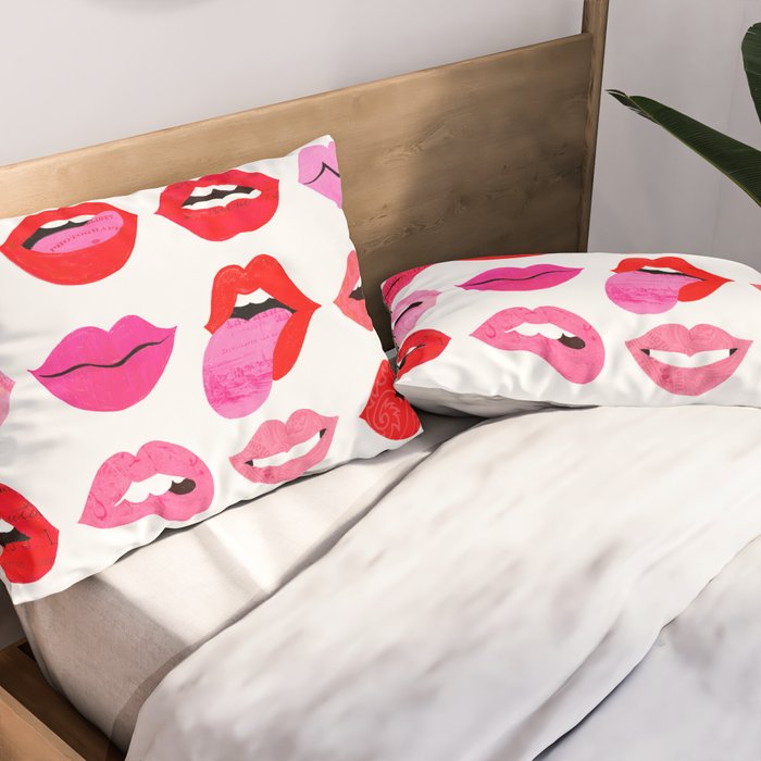 Lips of Love Pillow Sham Gallery Image 2