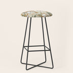 animalistic seamless pattern with tigers in the jungle Stool Gallery Image 1
