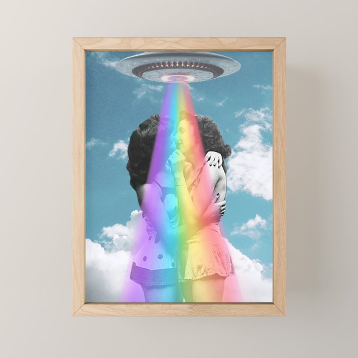 Love is love is love // Pride & UFOs Mini Art Print Gallery Image 1