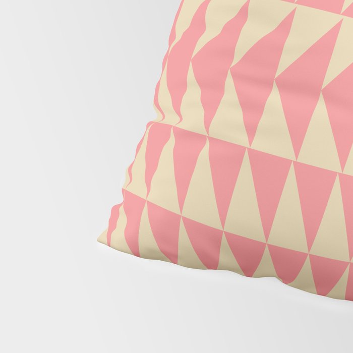 Bold Triangle Pattern in Pink and Orange Pillow Sham Gallery Image 4
