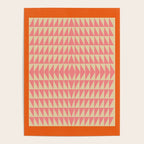 Bold Triangle Pattern in Pink and Orange Poster Gallery Image 4