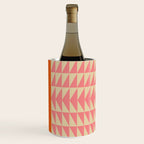 Bold Triangle Pattern in Pink and Orange Wine Chiller Gallery Image 2