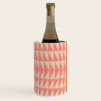 Bold Triangle Pattern in Pink and Orange Wine Chiller Gallery Image 3