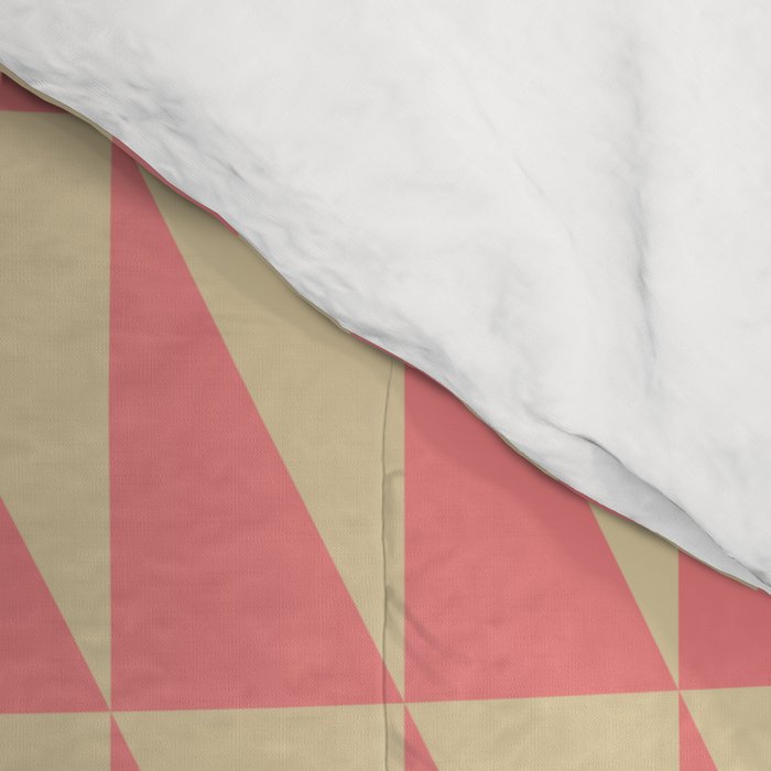 Bold Triangle Pattern in Pink and Orange Comforter Gallery Image 4