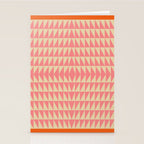 Bold Triangle Pattern in Pink and Orange Stationery Card Gallery Image 2