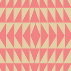 Bold Triangle Pattern in Pink and Orange Coffee Mug Gallery Image 2