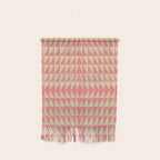 Bold Triangle Pattern in Pink and Orange Wall Hanging Gallery Image 1