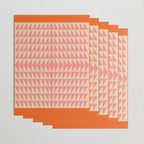 Bold Triangle Pattern in Pink and Orange Wrapping Paper Gallery Image 3
