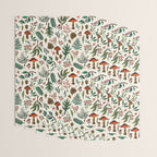 Mushroom Forest Pattern Wrapping Paper Gallery Image 3