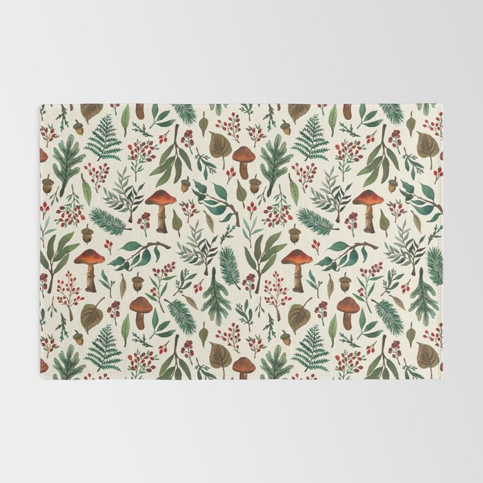 Mushroom Forest Pattern Rug Gallery Image 2