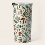 Mushroom Forest Pattern Travel Mug Gallery Image 3