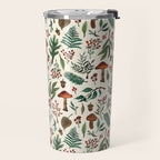 Mushroom Forest Pattern Travel Mug Gallery Image 2