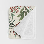 Mushroom Forest Pattern Throw Blanket Gallery Image 3