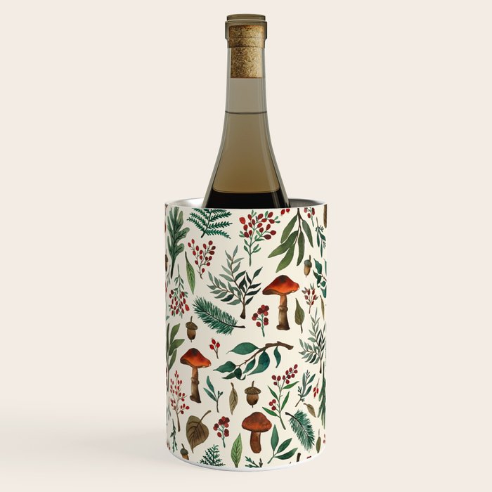 Mushroom Forest Pattern Wine Chiller Gallery Image 2