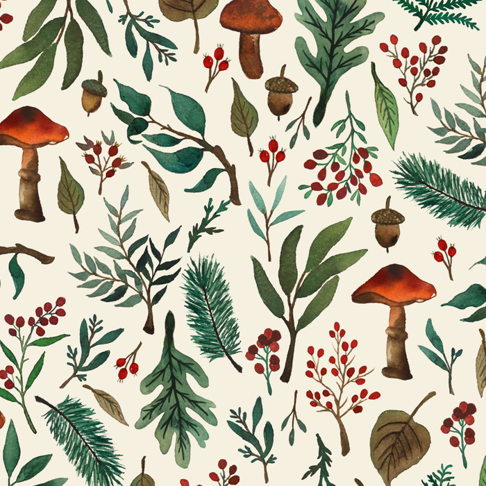 Mushroom Forest Pattern Coffee Mug Gallery Image 2