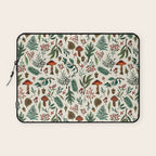 Mushroom Forest Pattern Laptop Sleeve Gallery Image 1