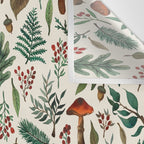 Mushroom Forest Pattern Wall Tapestry Gallery Image 3