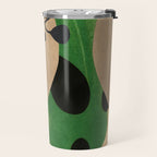 Modern Abstract Vases with Plant 1 Travel Mug Gallery Image 2