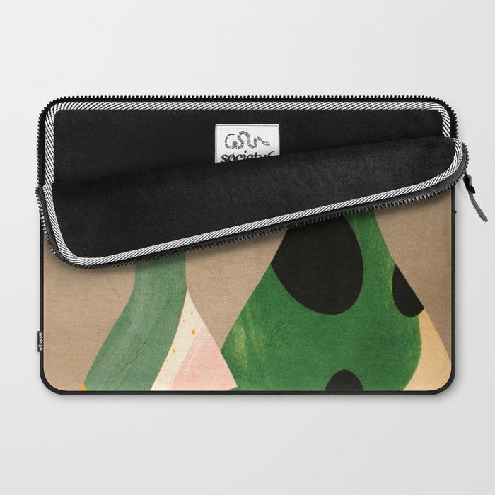 Modern Abstract Vases with Plant 1 Laptop Sleeve Gallery Image 2