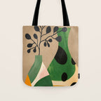 Modern Abstract Vases with Plant 1 Tote Bag Gallery Image 1