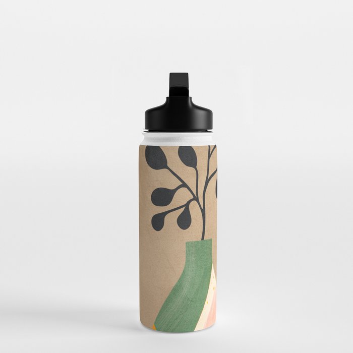 Modern Abstract Vases with Plant 1 Water Bottle Gallery Image 3