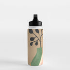 Modern Abstract Vases with Plant 1 Water Bottle Gallery Image 3