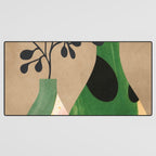 Modern Abstract Vases with Plant 1 Desk Mat Gallery Image 3