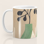 Modern Abstract Vases with Plant 1 Coffee Mug Gallery Image 3