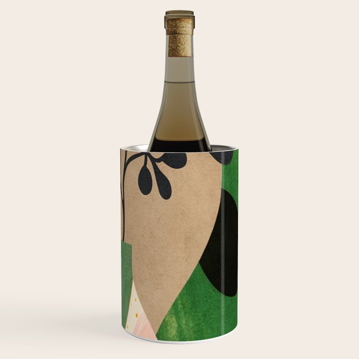 Modern Abstract Vases with Plant 1 Wine Chiller Gallery Image 1