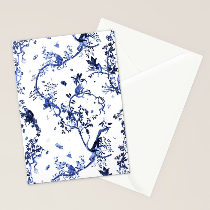 Monkey World Jouy Stationery Card Gallery Image 2