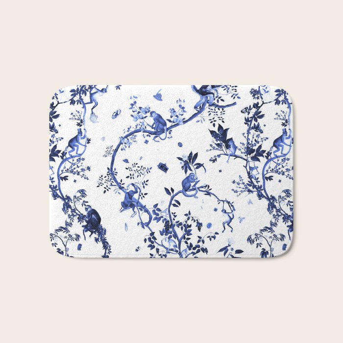 Monkey World Jouy Bath Mat Gallery Image 1